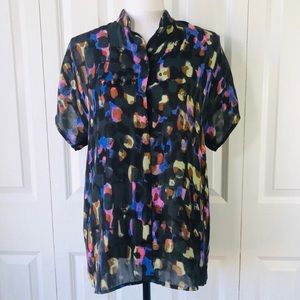 CAbi Blouse Style #3143 Sabine Animal Print